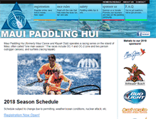 Tablet Screenshot of mauipaddlinghui.org