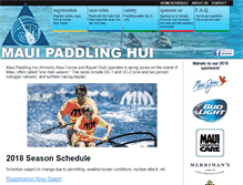 Tablet Screenshot of mauipaddlinghui.com